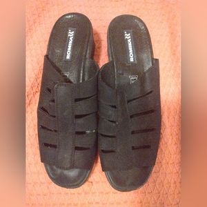 Romika leather open toe low wedges EU41